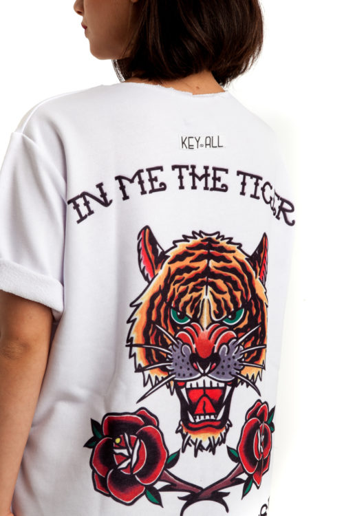 Felpa t-shirt tiger woman